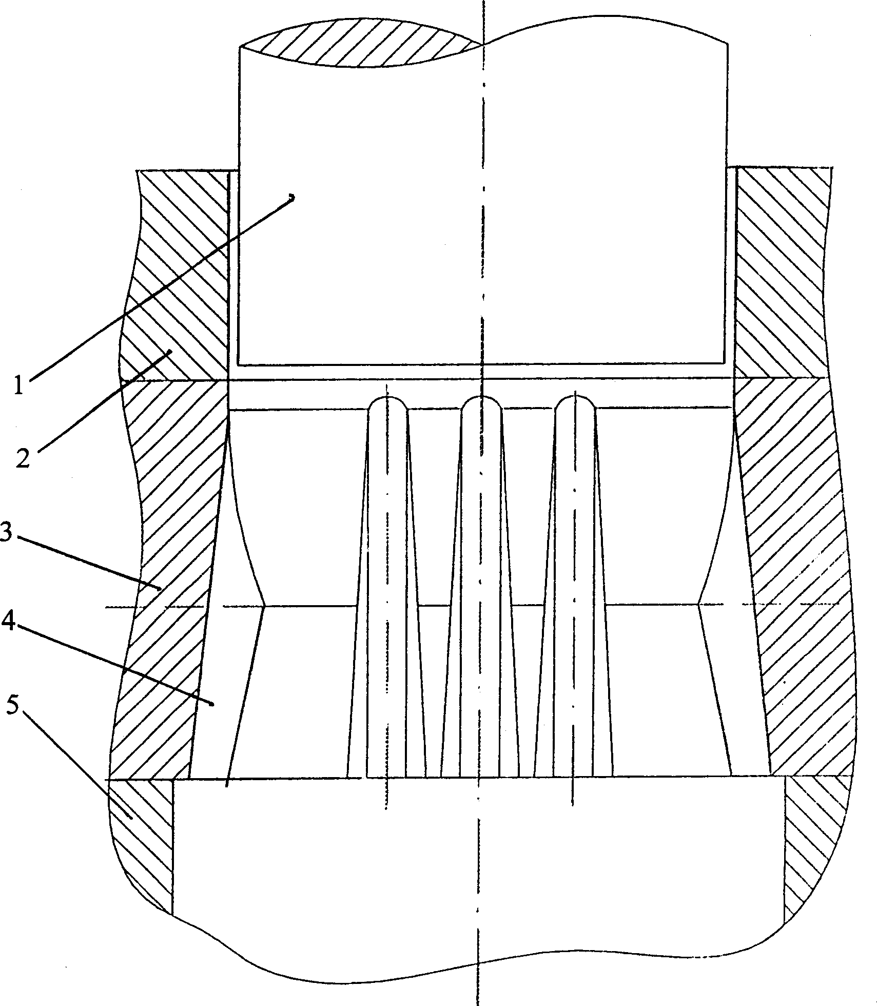 Spur gear extrusion concave die