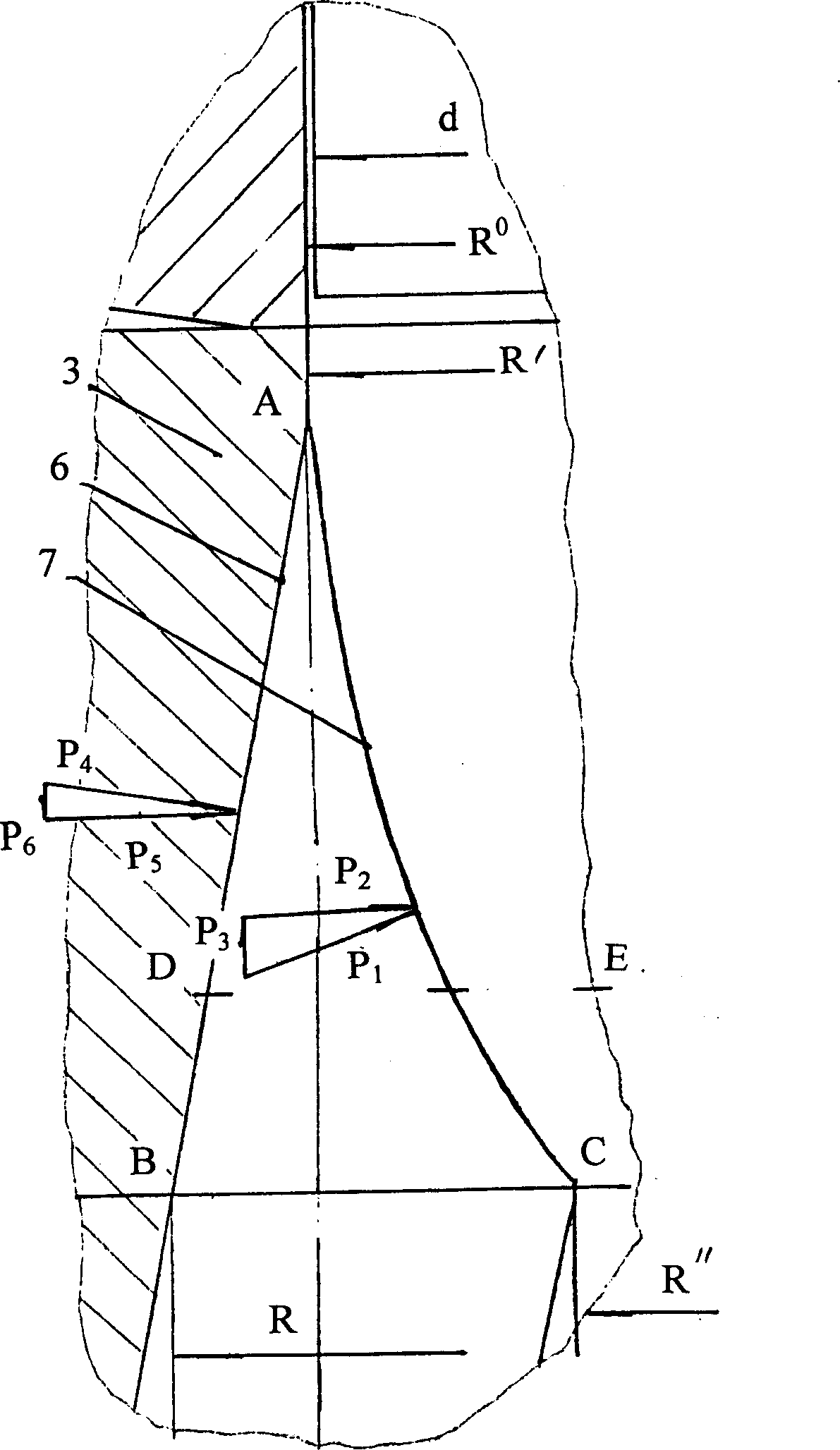 Spur gear extrusion concave die