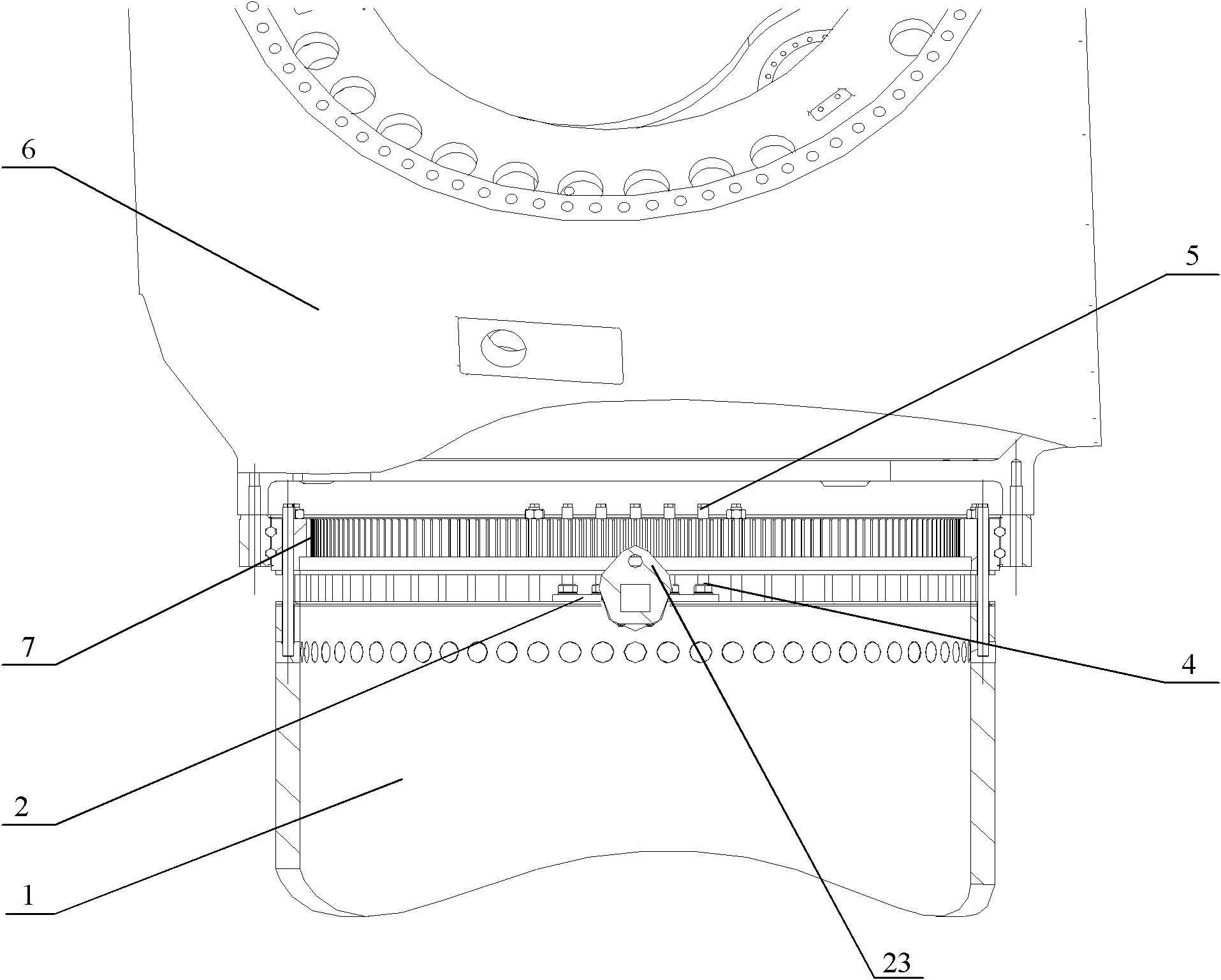 Blade hanger device of wind turbine generator