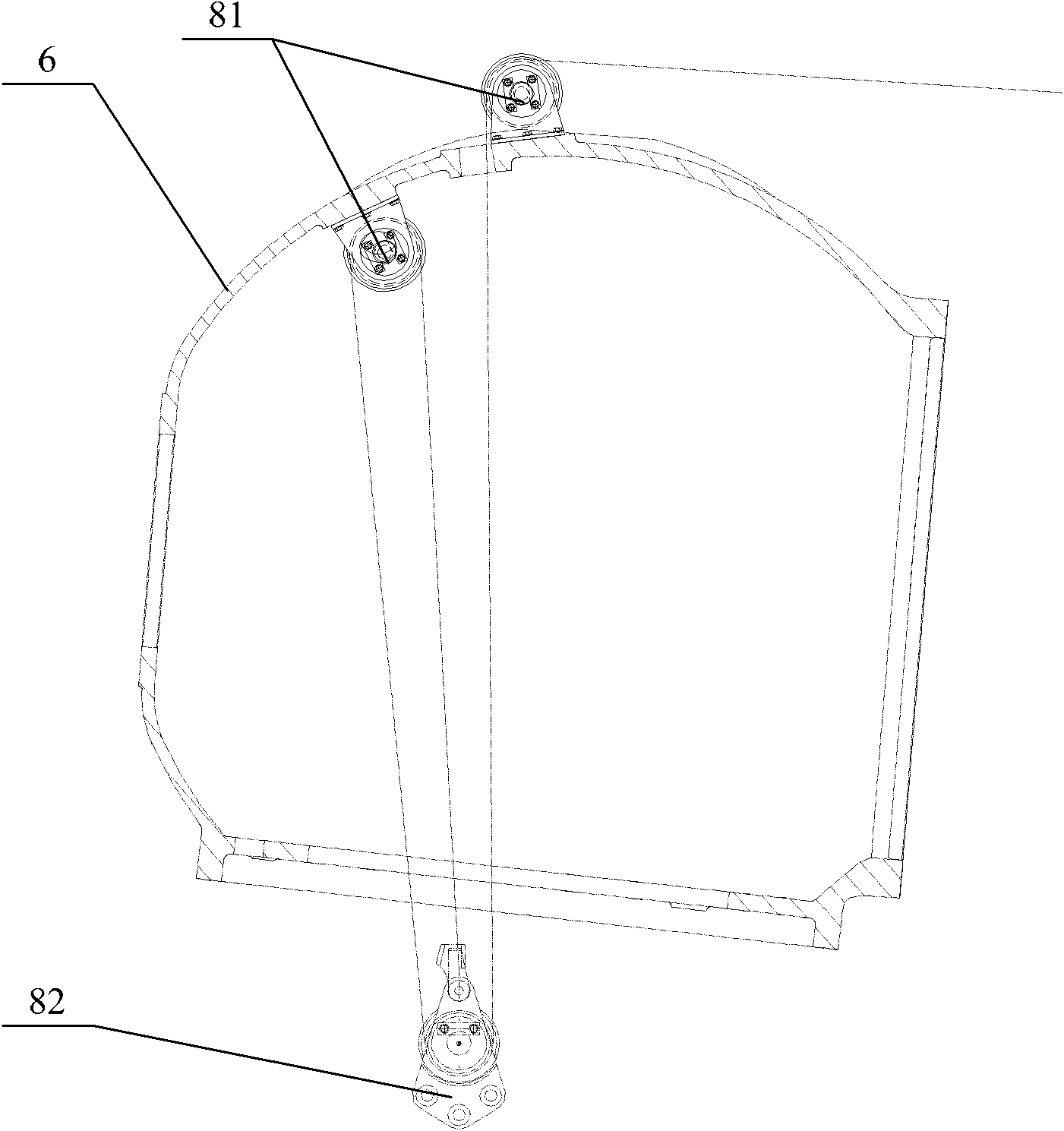 Blade hanger device of wind turbine generator