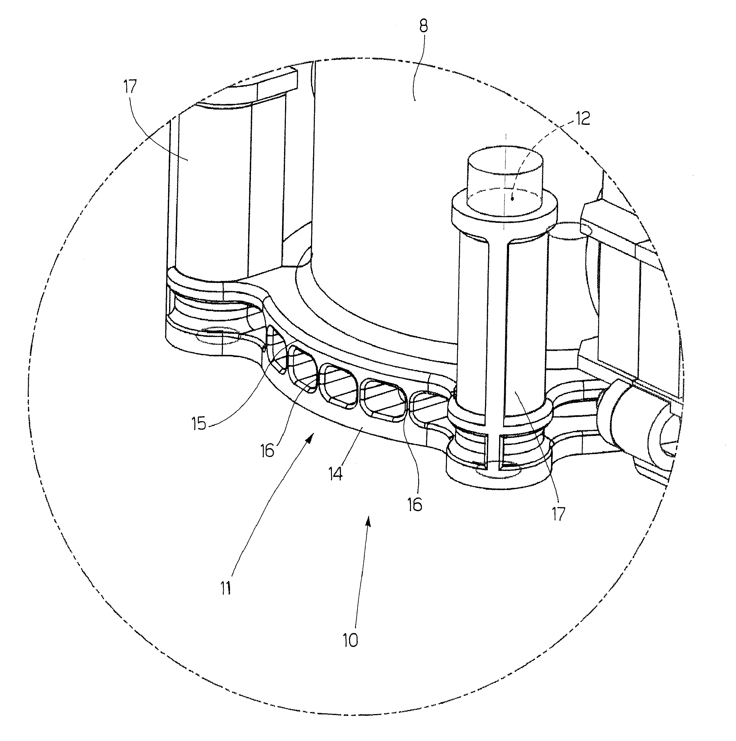 Valve for adjusting the air flow rate in an internal combustion engine