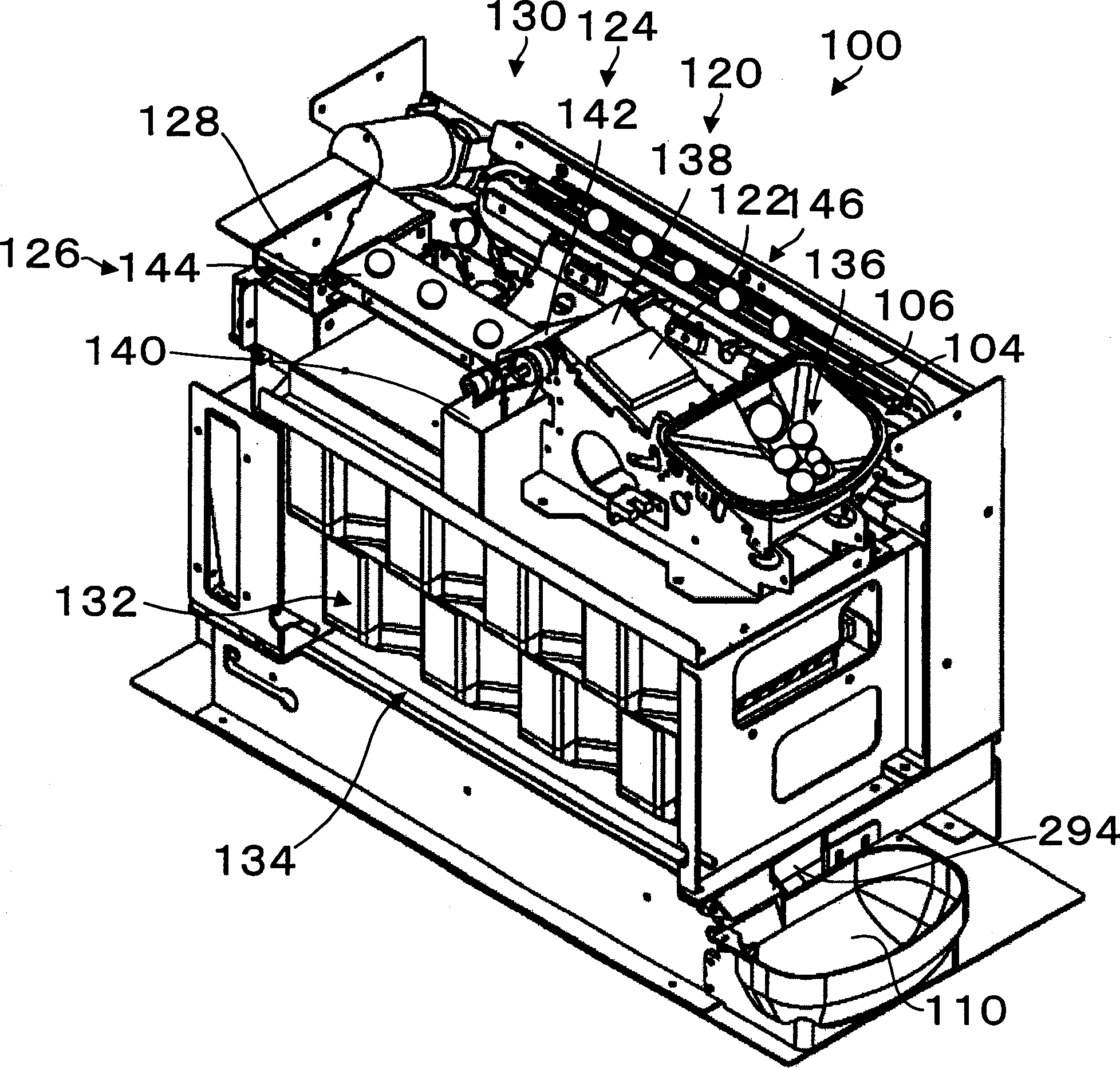 A receiving and dispensing device for coins