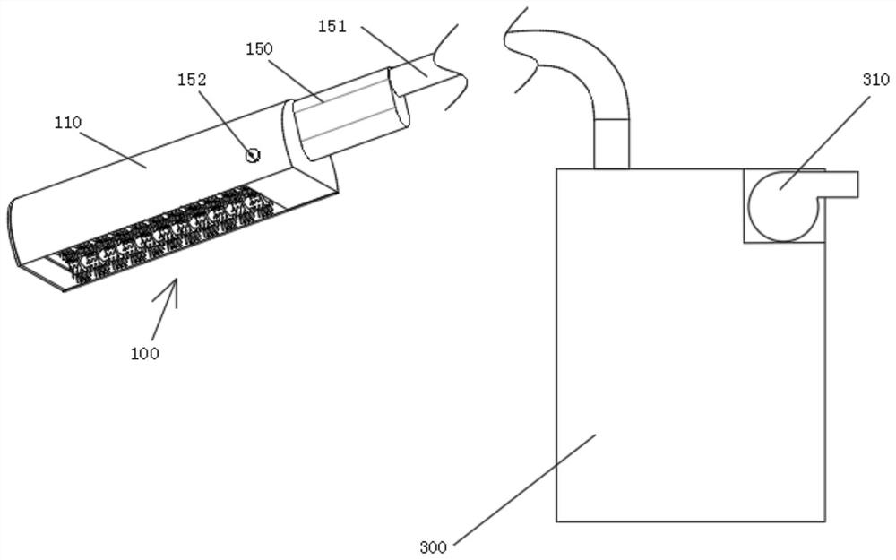 Honeysuckle picking device for interplanting honeysuckle forest garden with camellia oleifera