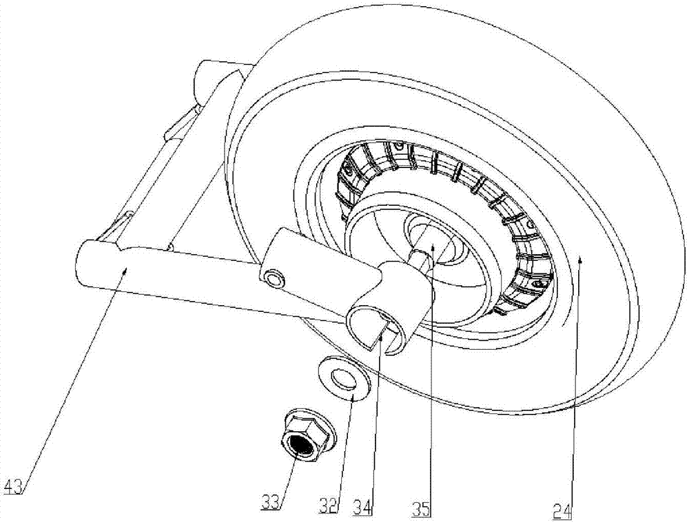 Frame with novel tubular rear fork and electric scooter with novel tubular rear fork