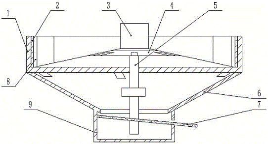 Steel shot quenching and collecting device