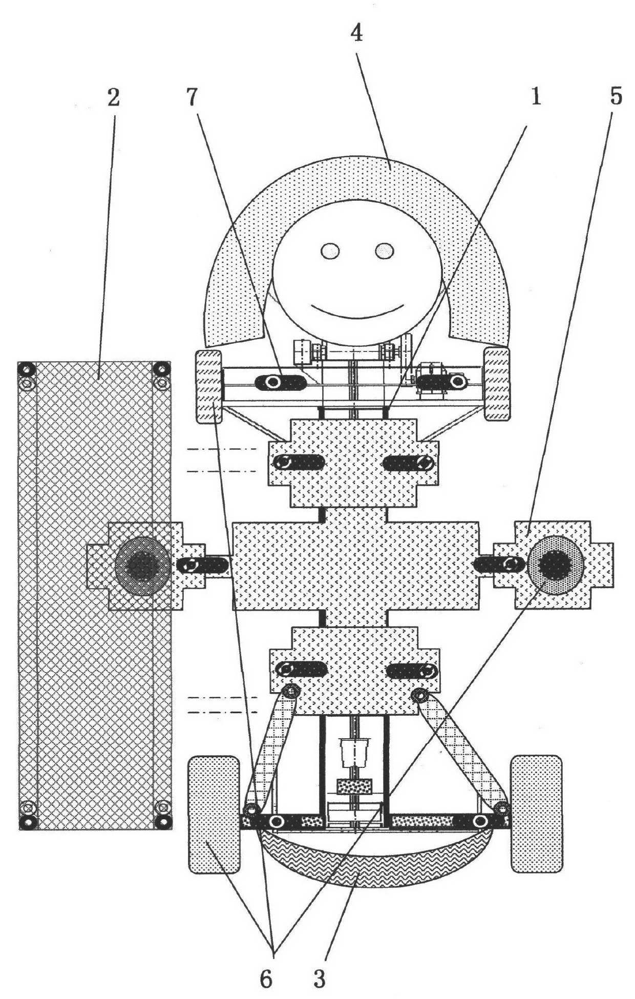 Shockproof mechanism of coal mining robot