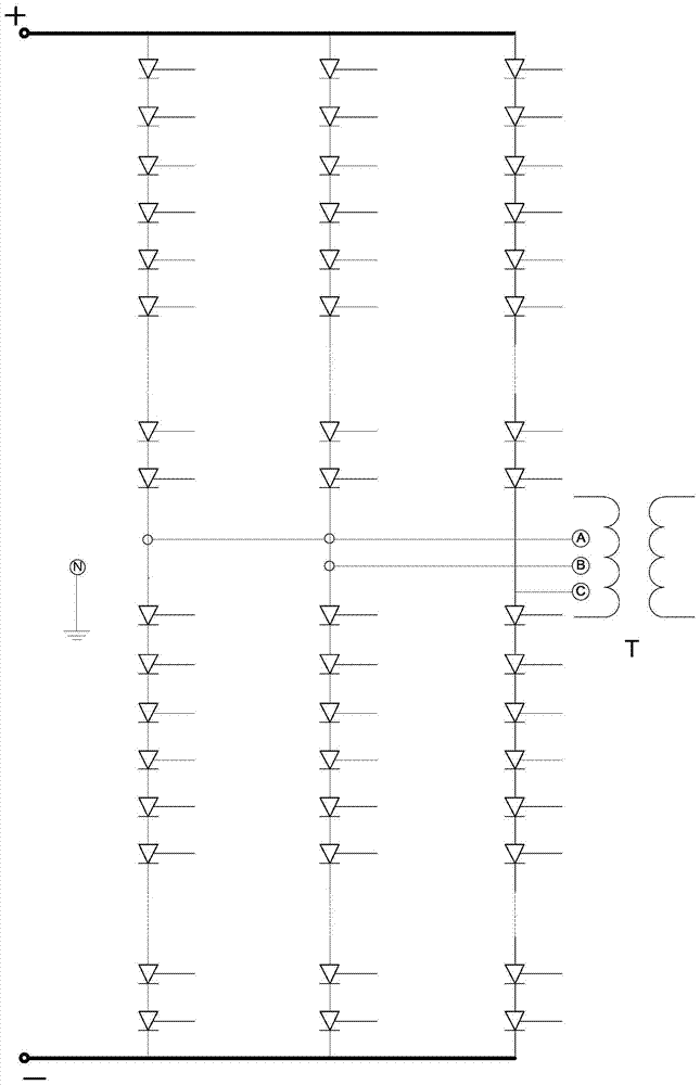 A hybrid direct current power transmission device and power transmission method for new energy grid connection