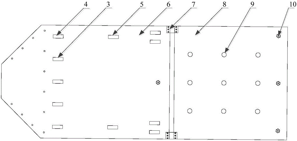 Bending and torsional vibration detection control apparatus and method based on flexible articulated slab