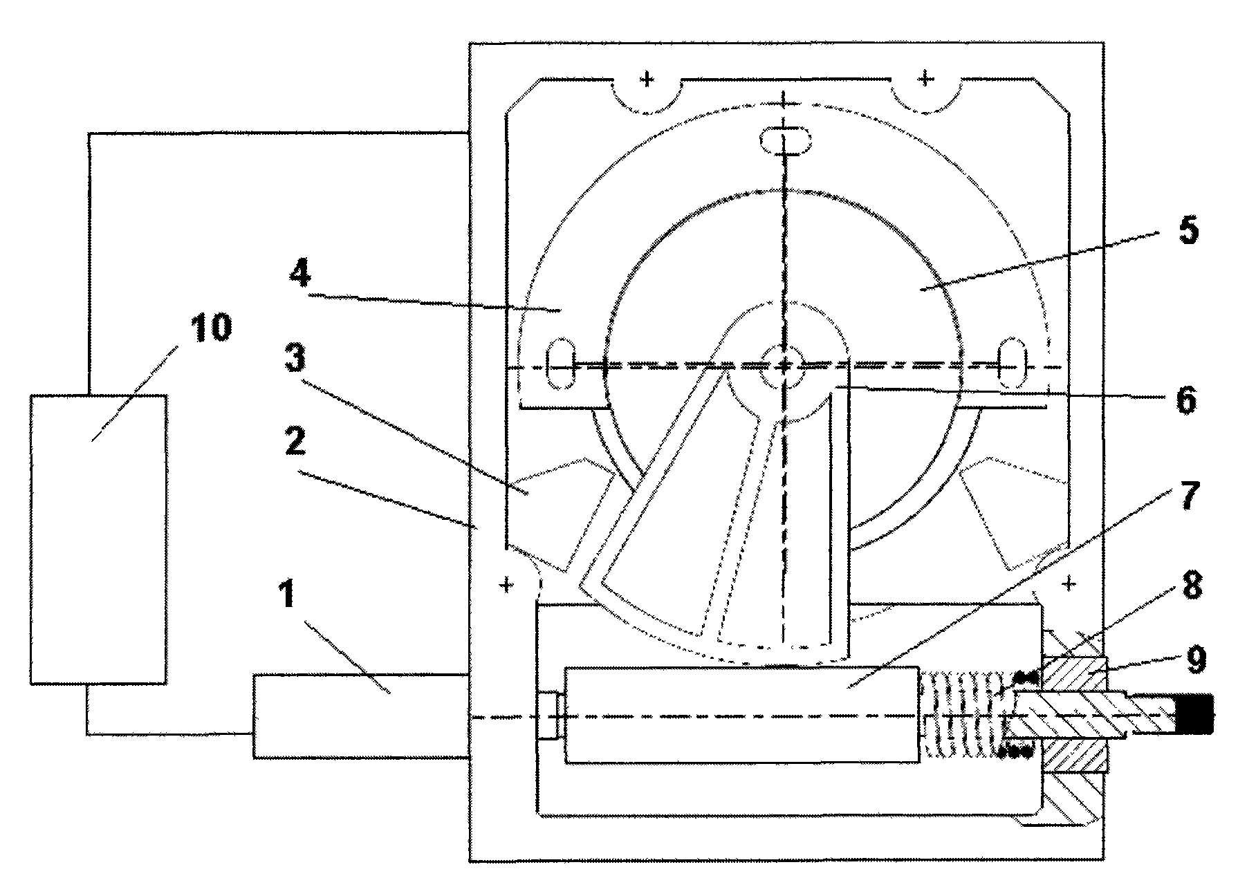 Torque motor actuator of linear diesel engine