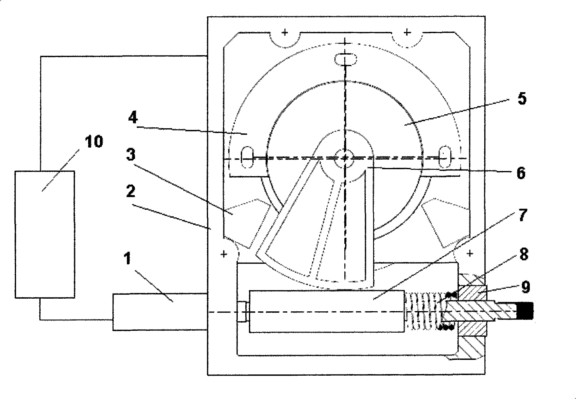 Torque motor actuator of linear diesel engine