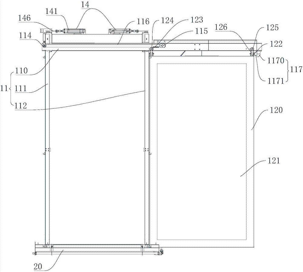 Novel cabinet door for medical cleaning machine