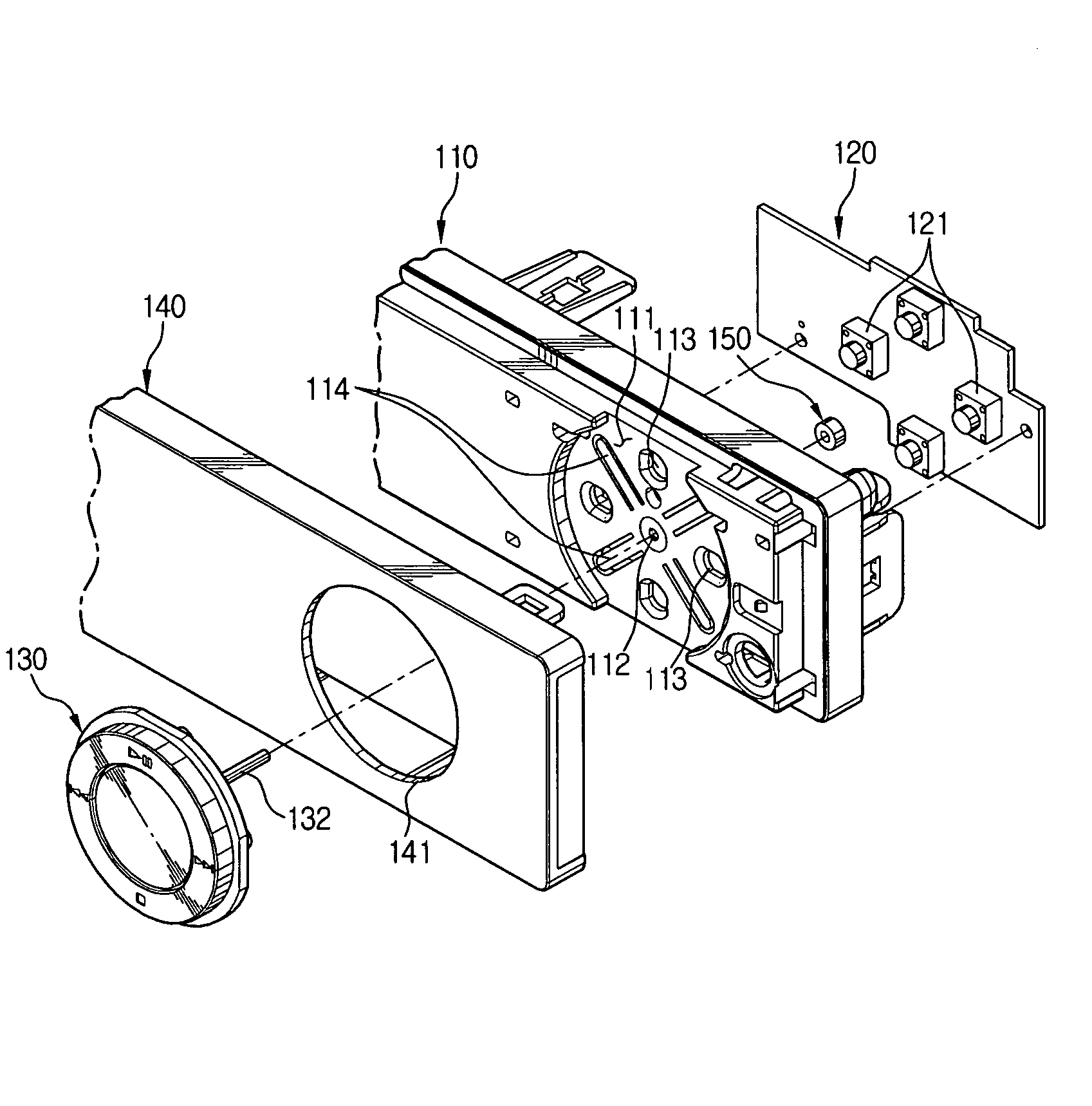 Switching device of an image recording and replaying apparatus