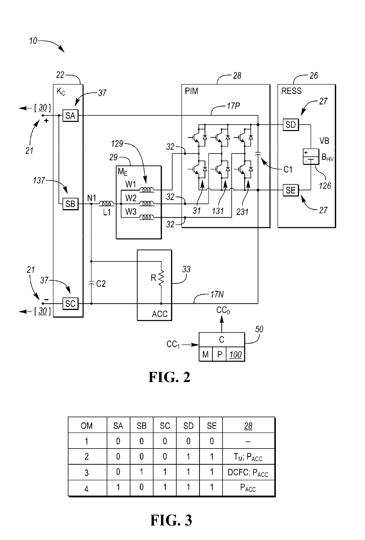 Onboard DC charging circuit using traction drive components