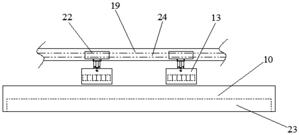 A multi-angle flattening device for processing decorative panels