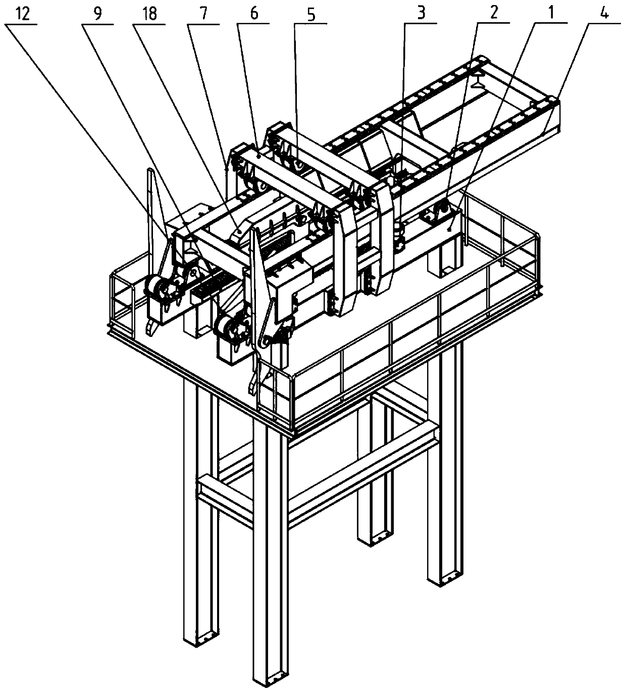 Ladle covering and uncovering device of LF and using method thereof