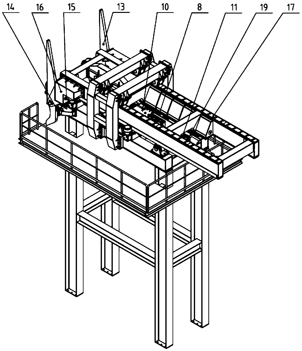 Ladle covering and uncovering device of LF and using method thereof