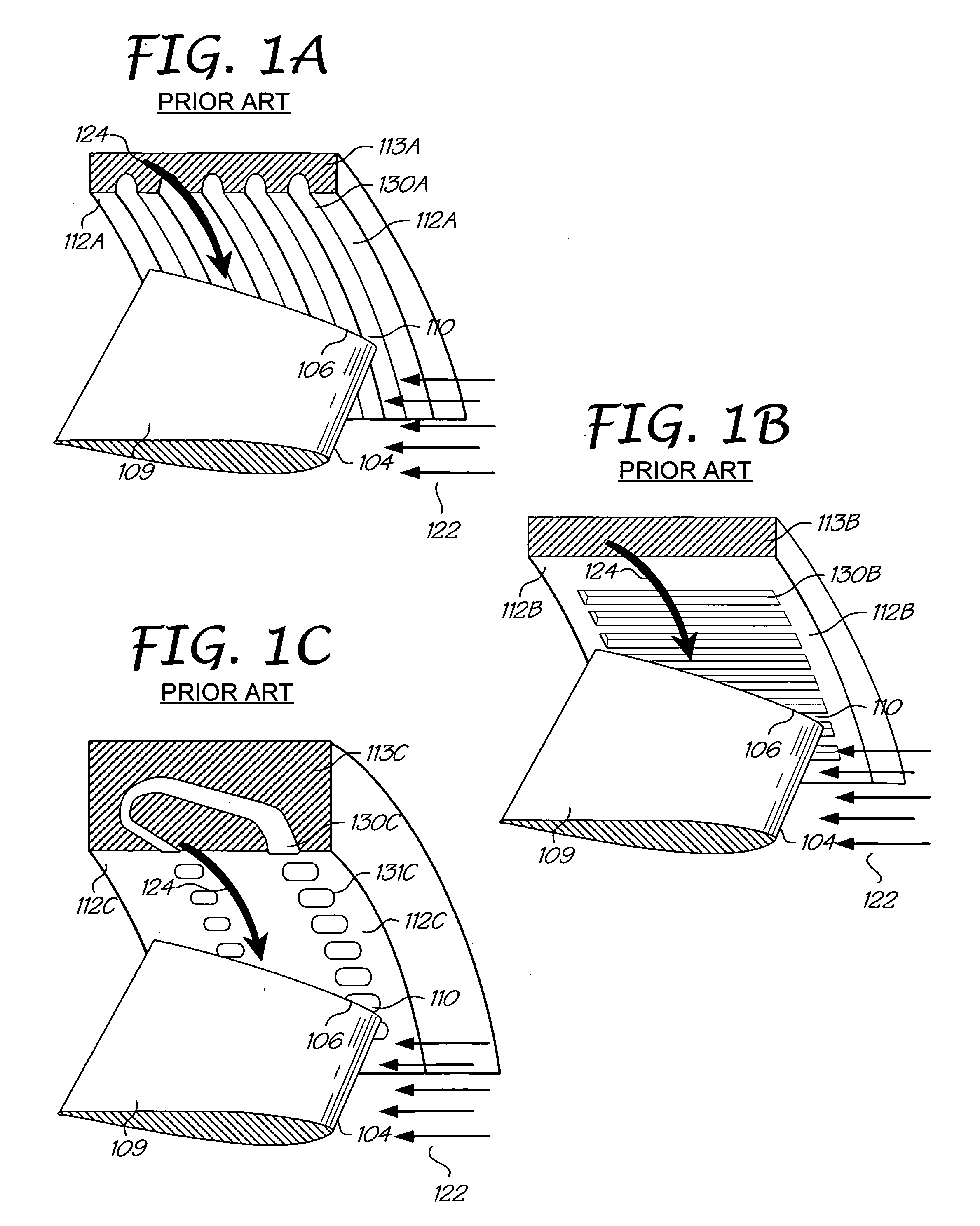 Turbomachine with reduced leakage penalties in pressure change and efficiency