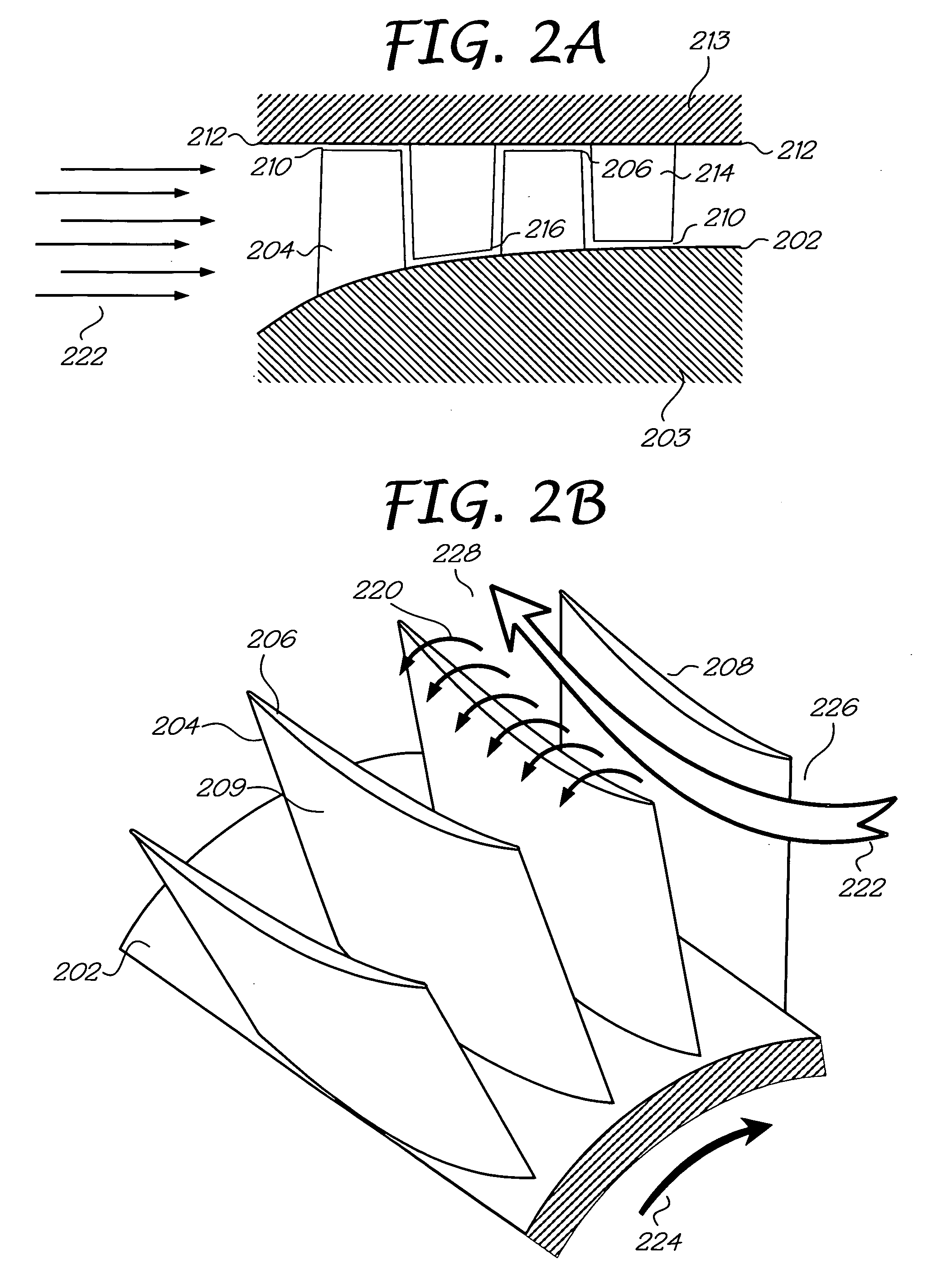 Turbomachine with reduced leakage penalties in pressure change and efficiency