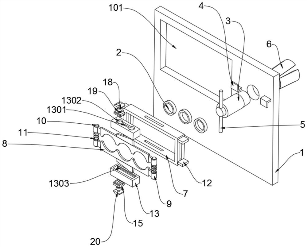 Crankshaft test-based engine cold test sensor docking device