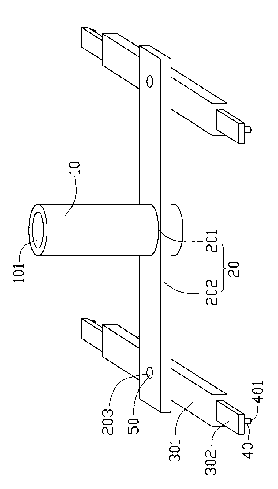 Cavity splitting device for injection forming mould