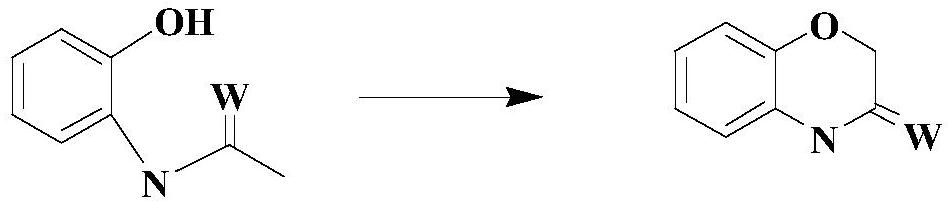 A kind of synthetic technique of 1,4 benzoxazinone compound