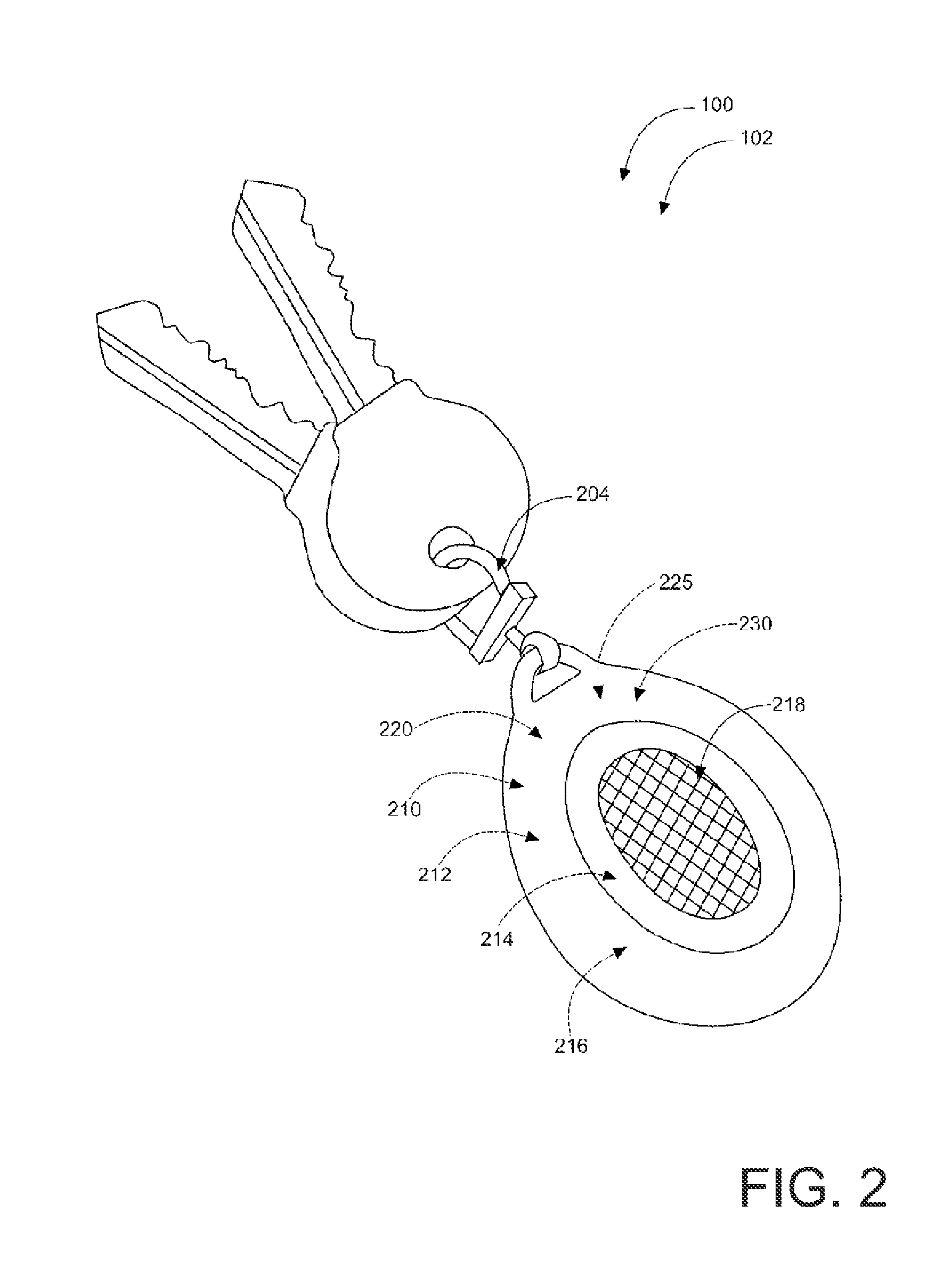 Key tracker and method for tracking systems