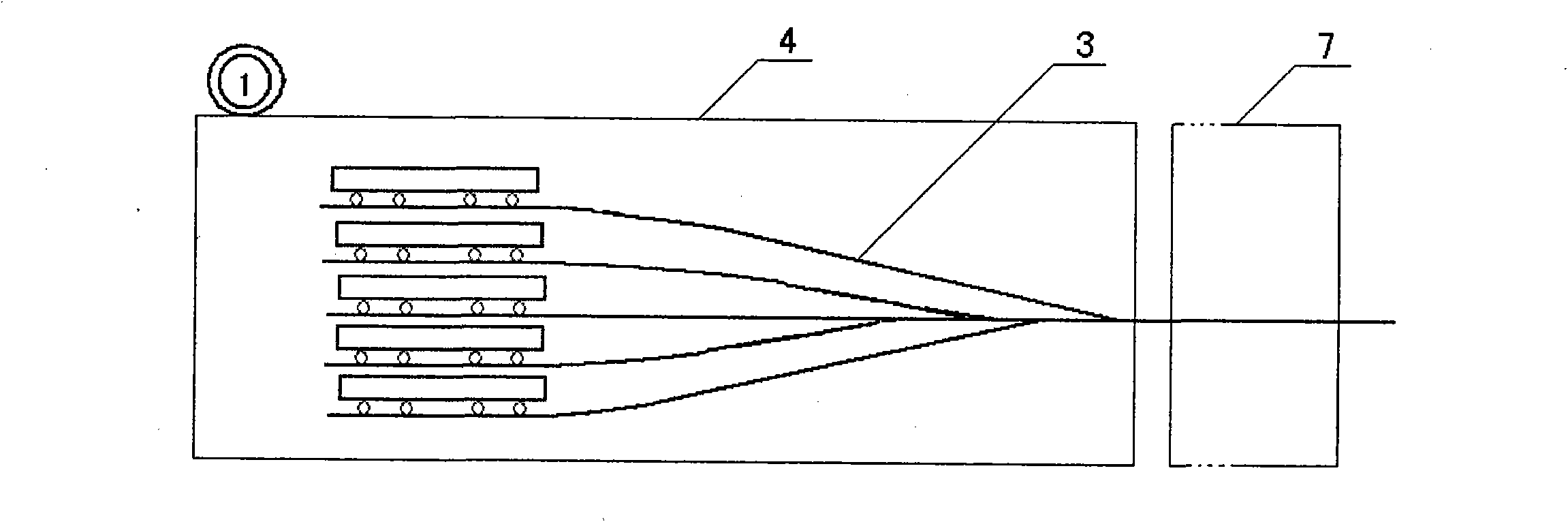 Rail transit combination-separation combined transport method