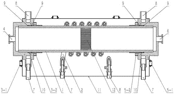 Radio frequency plasma-catalyst synergic effect reaction device