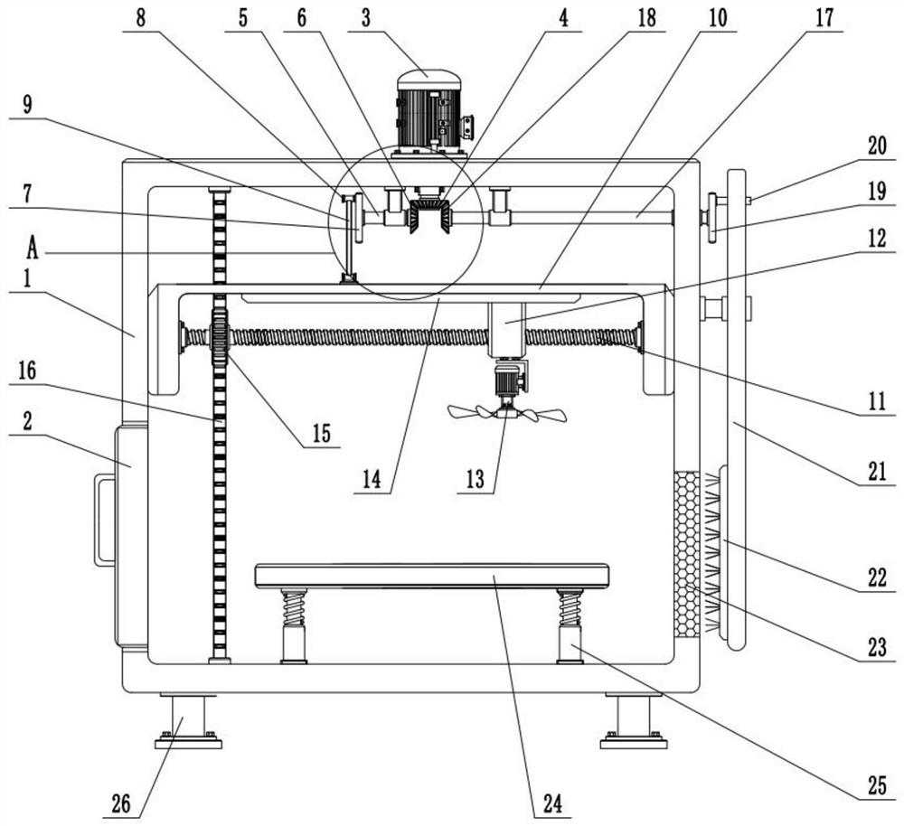 5G base station box body built-in mobile heat dissipation device