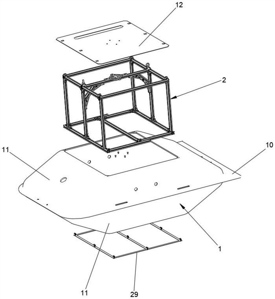 An outer cabin structure for an underwater vehicle