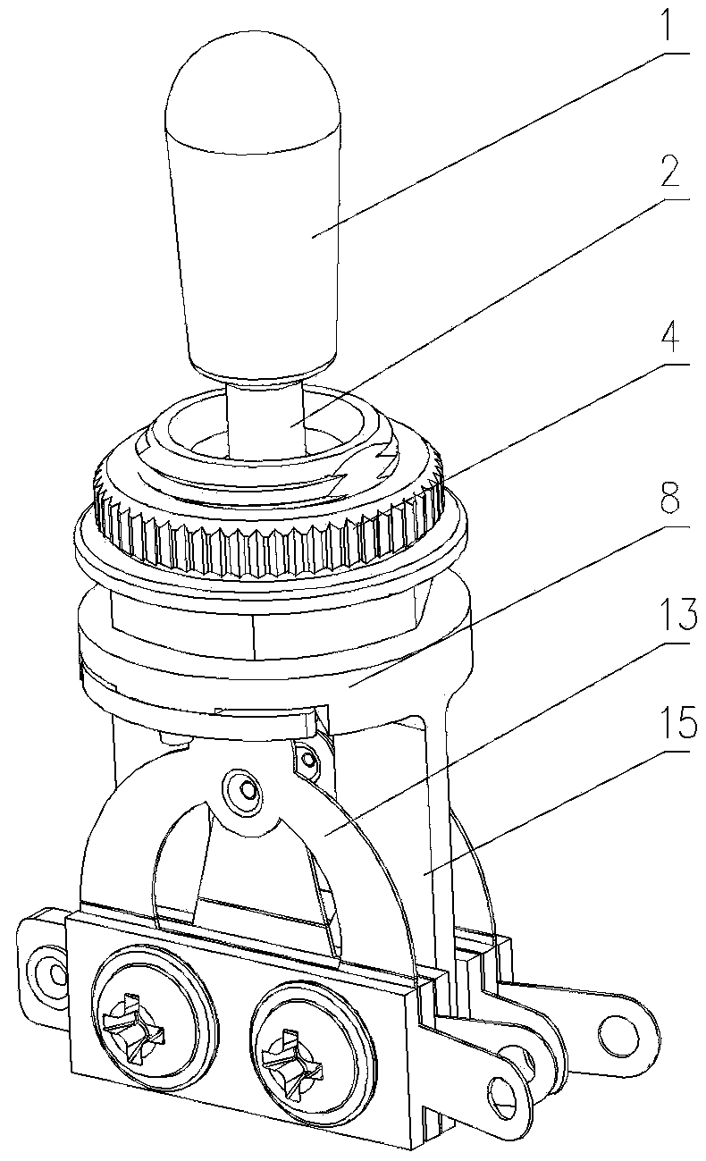 Gear control switch for electric guitar