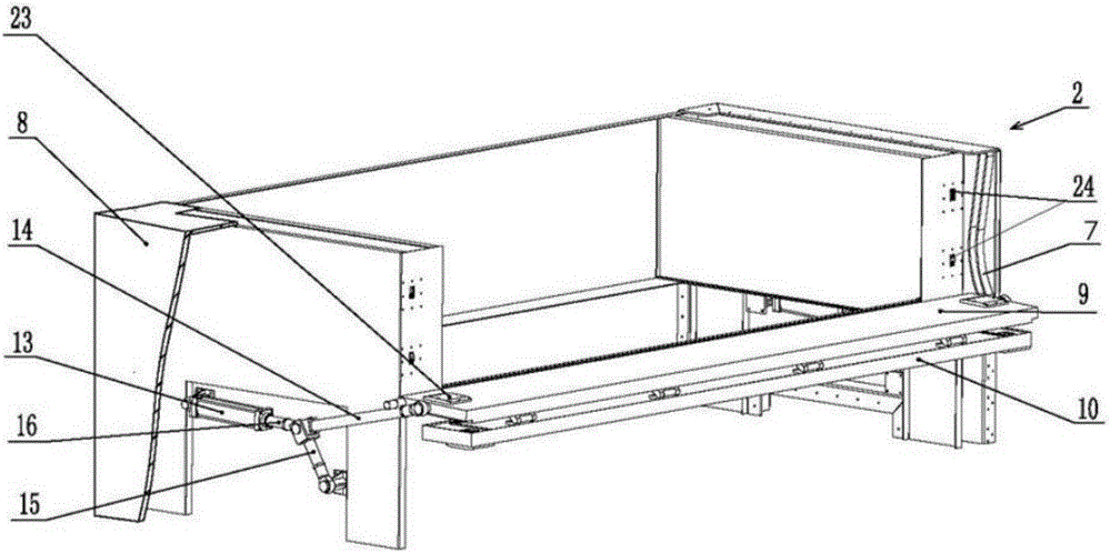 Working fluid tank door for large-sized electrical discharge machining tool