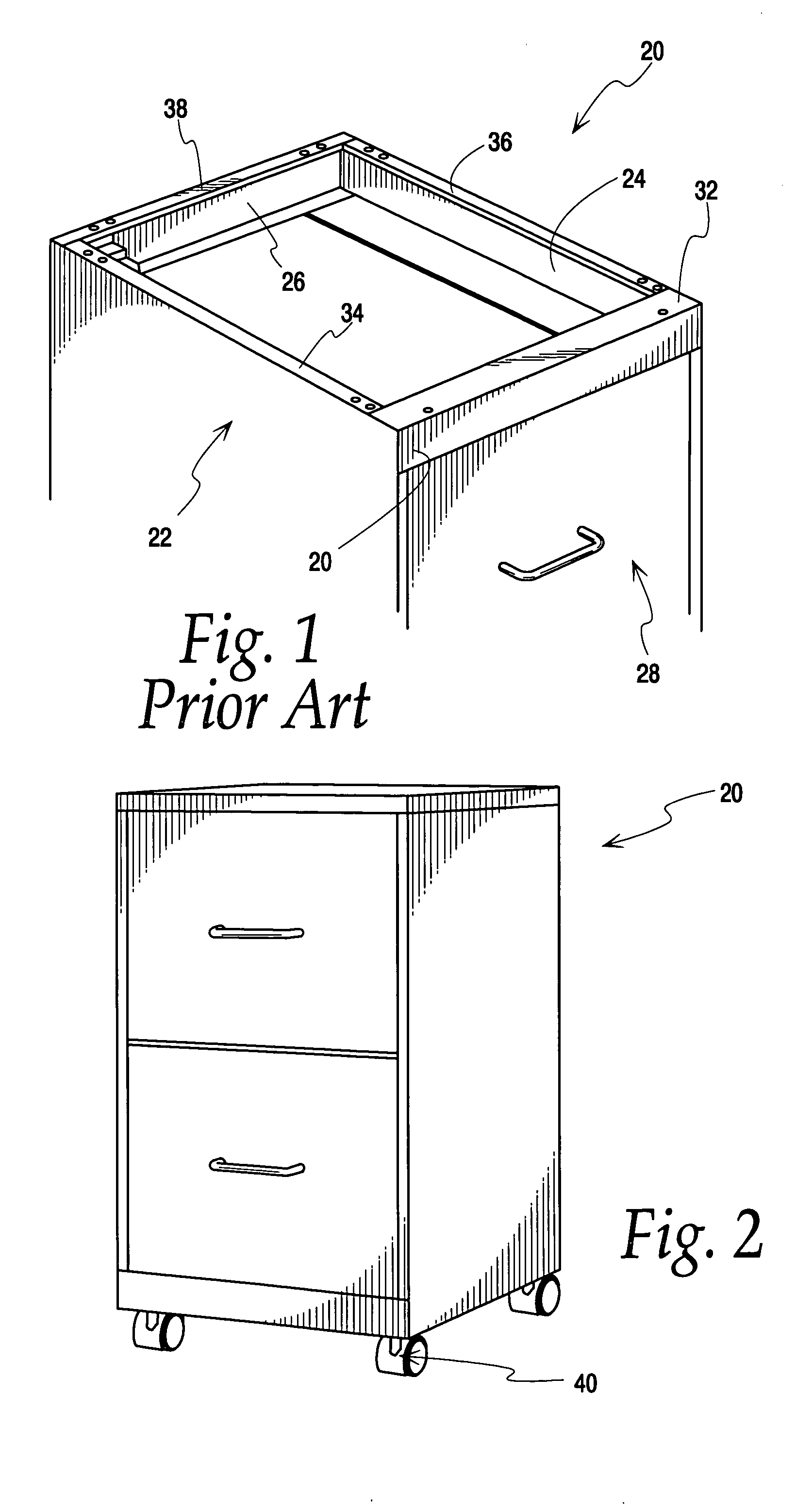 Bracket for open bottom type cabinet