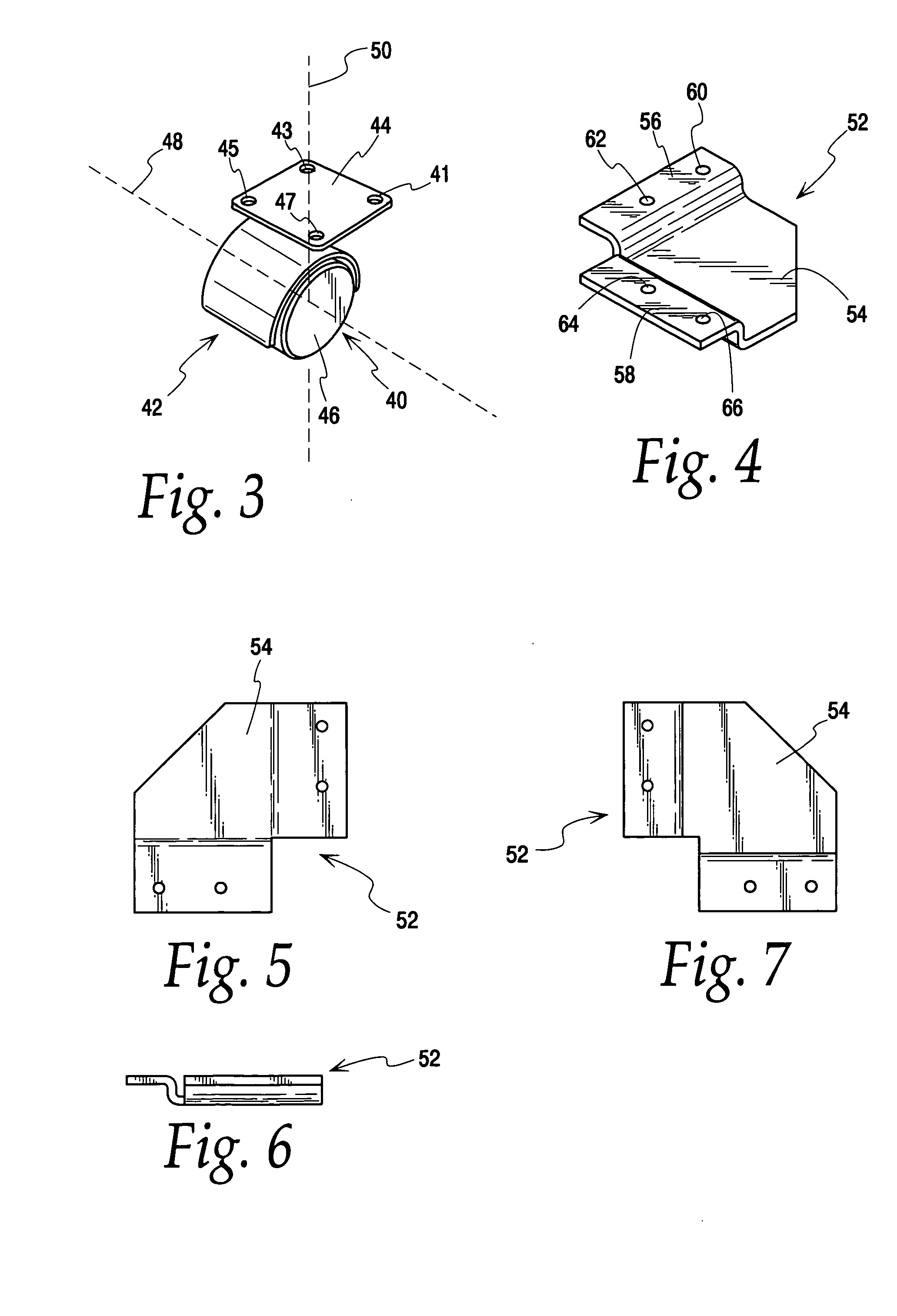 Bracket for open bottom type cabinet