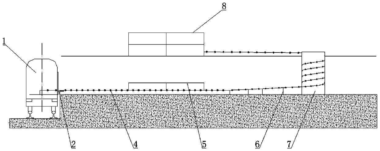 High-speed railway logistics double-layer platform freight transportation system and method