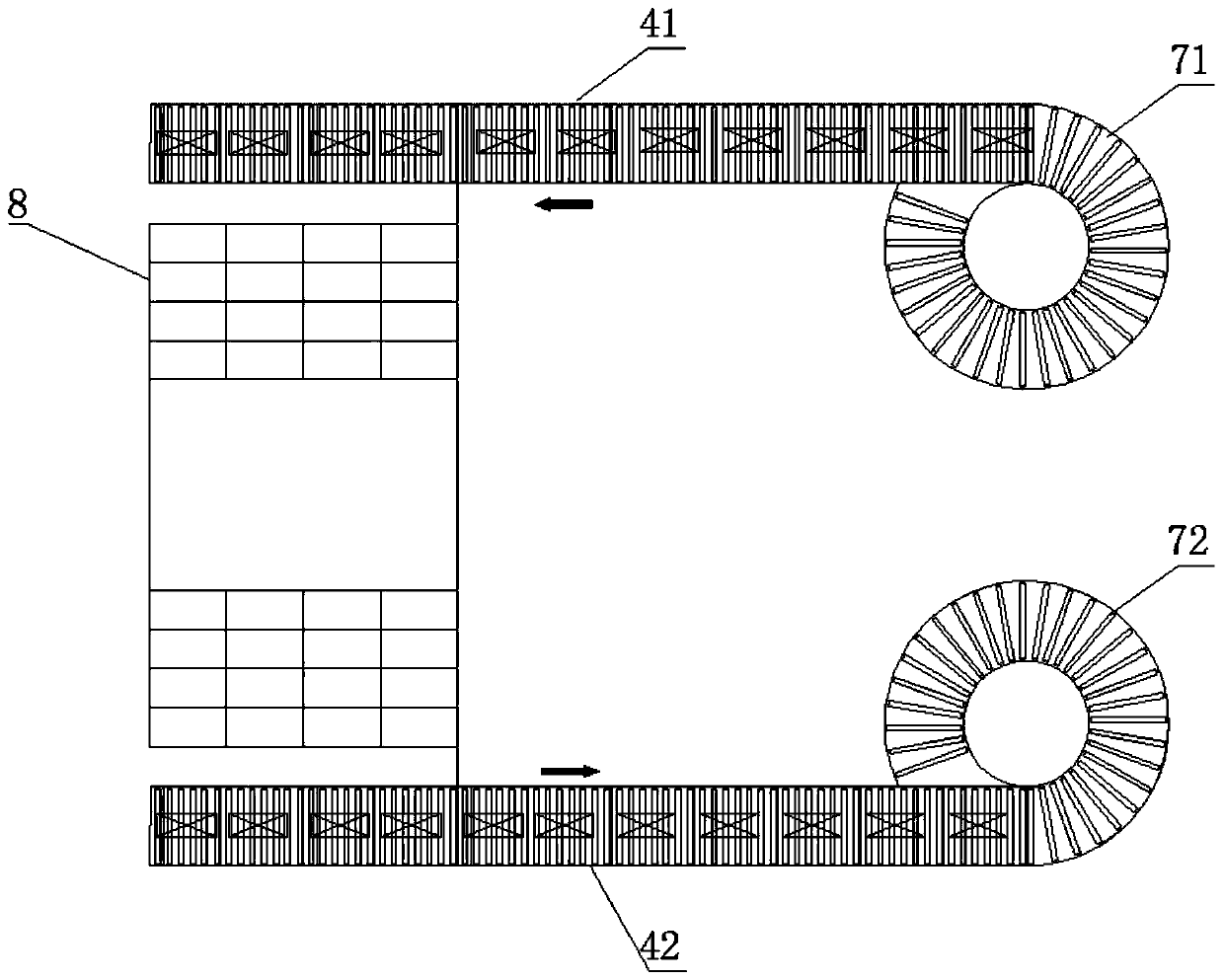 High-speed railway logistics double-layer platform freight transportation system and method