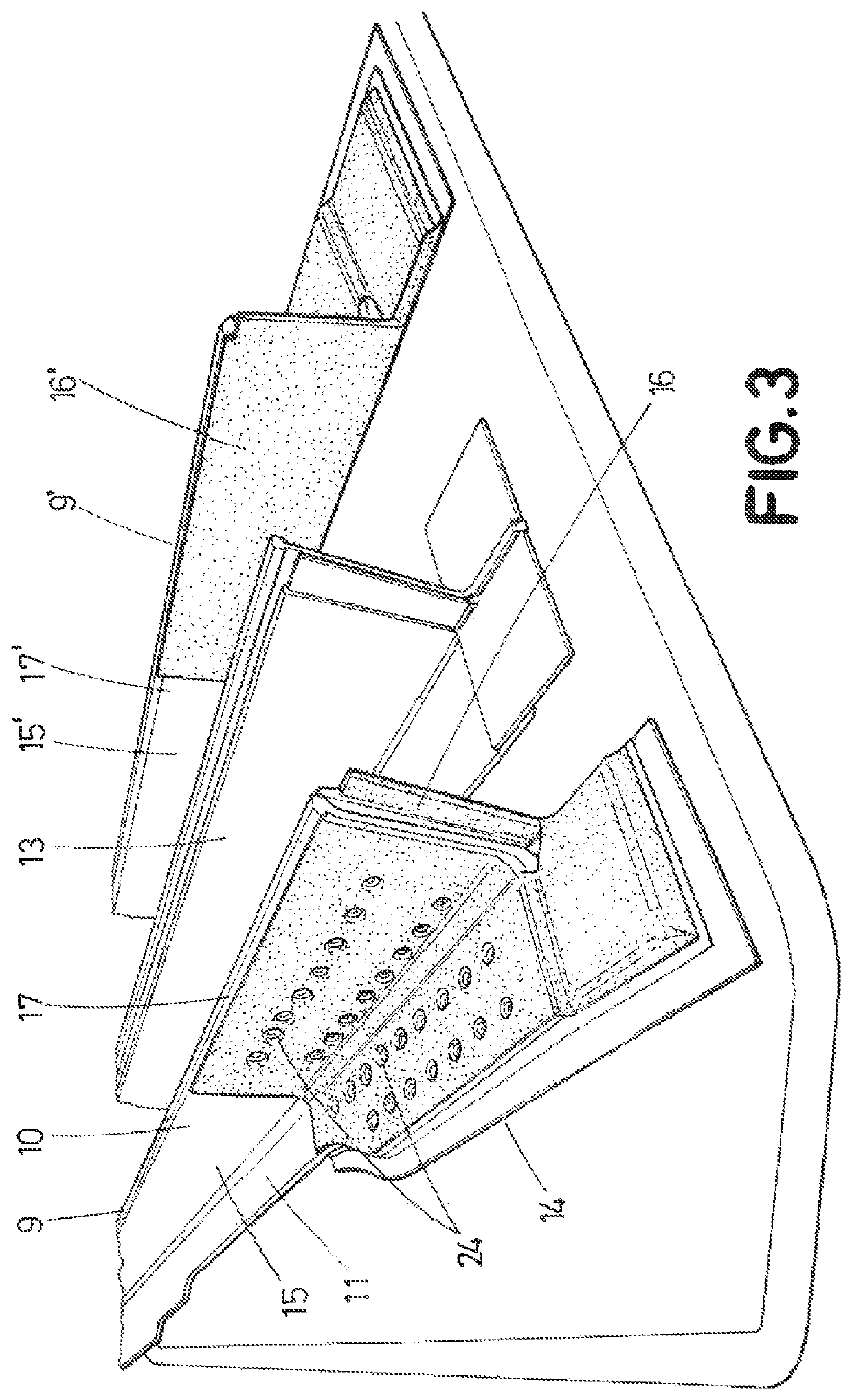 Hybrid tool for curing pieces of composite material