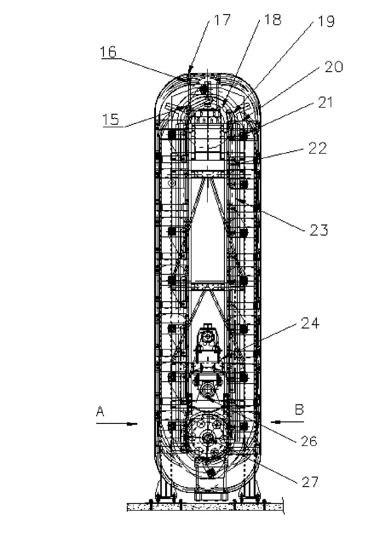 Stereoscopic perpendicular circulating warehouse