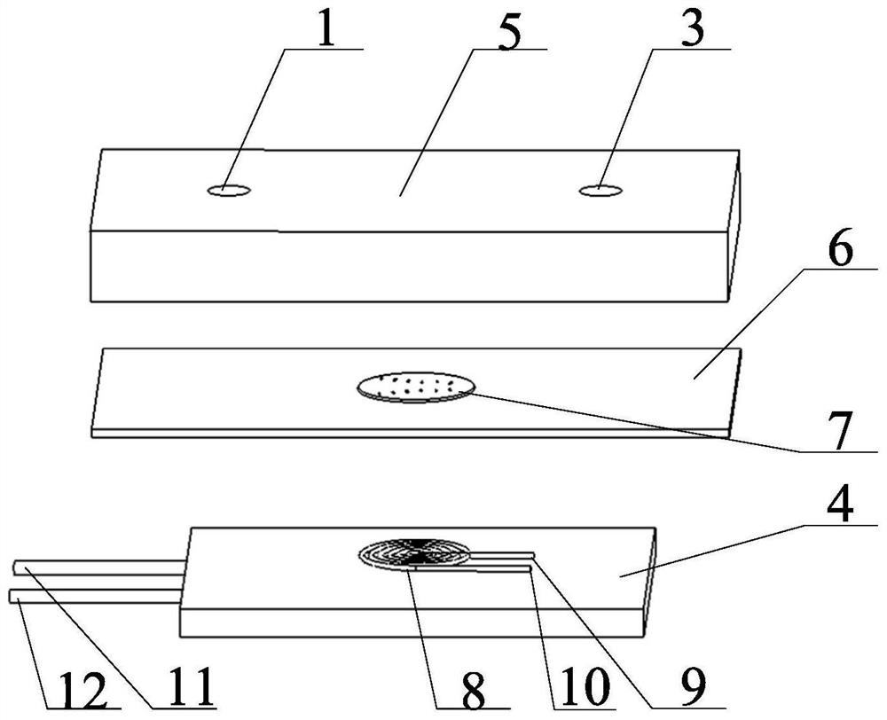 A thermal bubble-driven micropump for fixed-point growth of bubbles and its preparation method