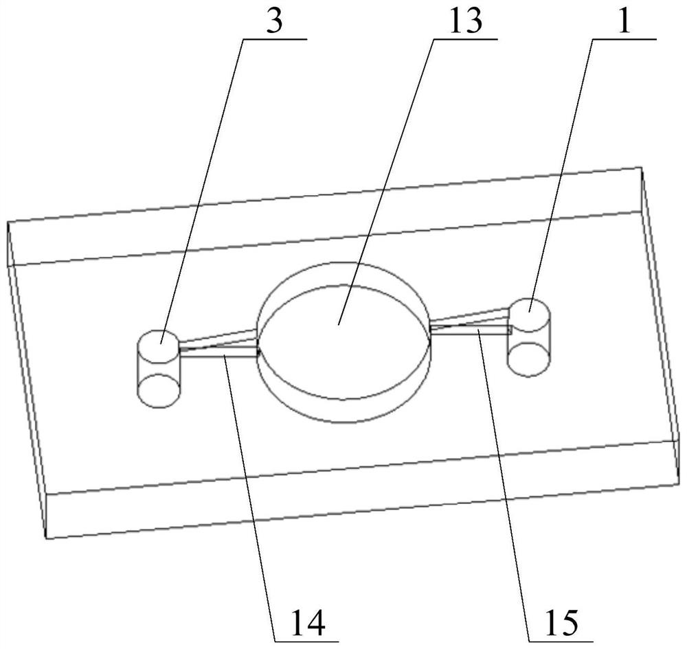 A thermal bubble-driven micropump for fixed-point growth of bubbles and its preparation method