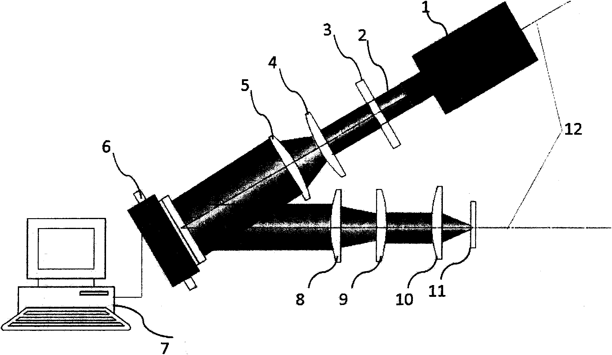 Two-dimensional code laser marking method and device based on liquid crystal spatial light modulator