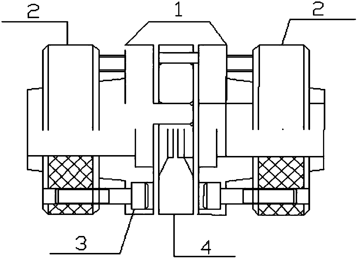 Novel expanding clamping type gapless plum blossom bearing bush