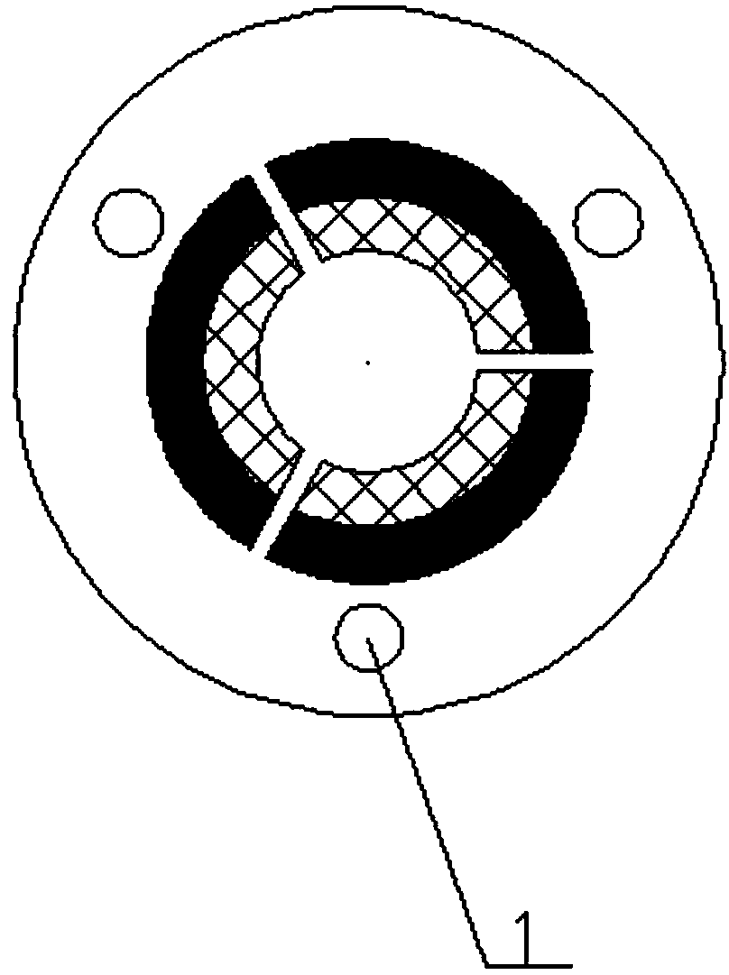 Novel expanding clamping type gapless plum blossom bearing bush