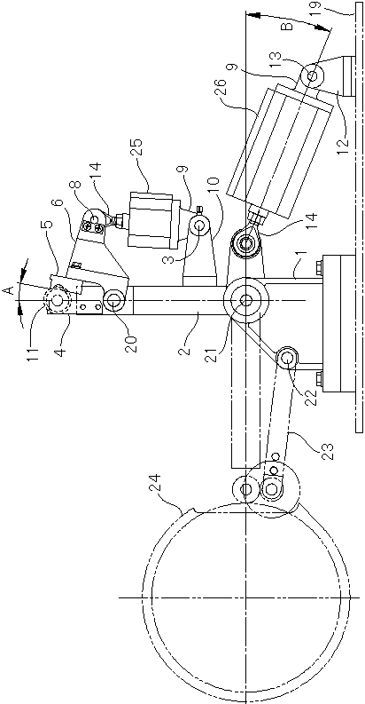 Roller clamping device