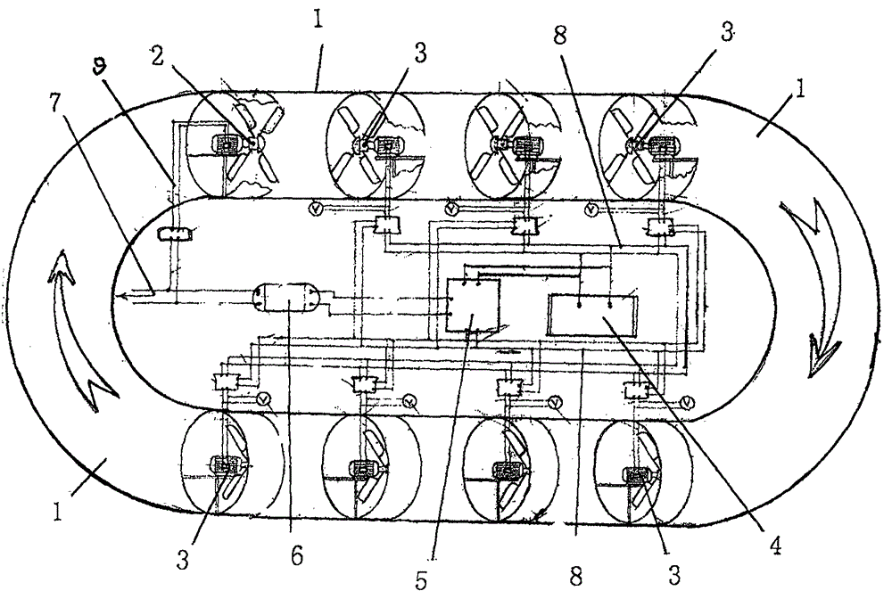 Annular wind tunnel tube generating device