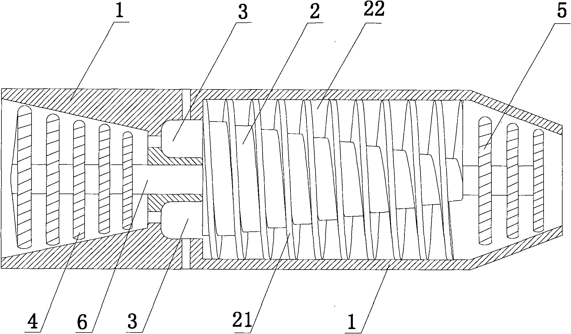 Spiral type thrust engine