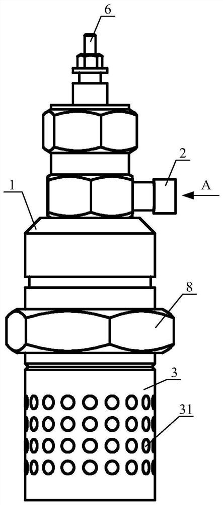 A kind of diesel engine and its flame glow plug