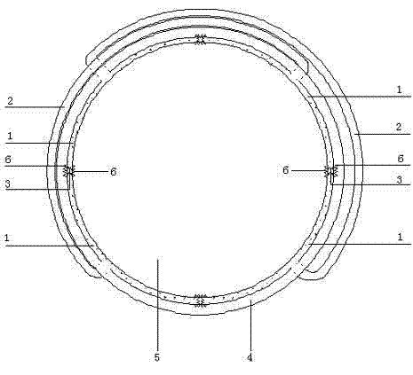 Device used for simulating foundation radiation damping effect in vibration table test