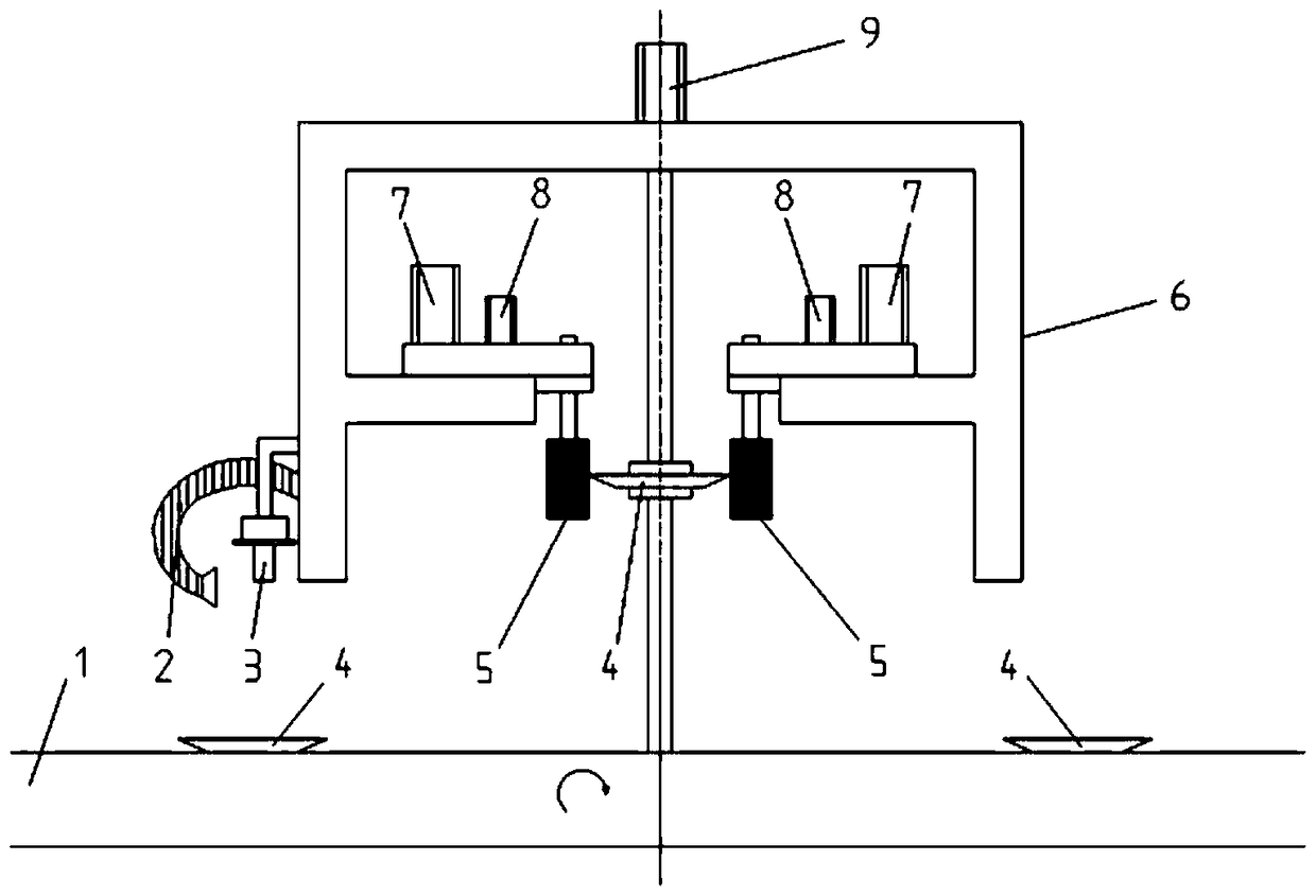 An edge grinding device and method based on vision control