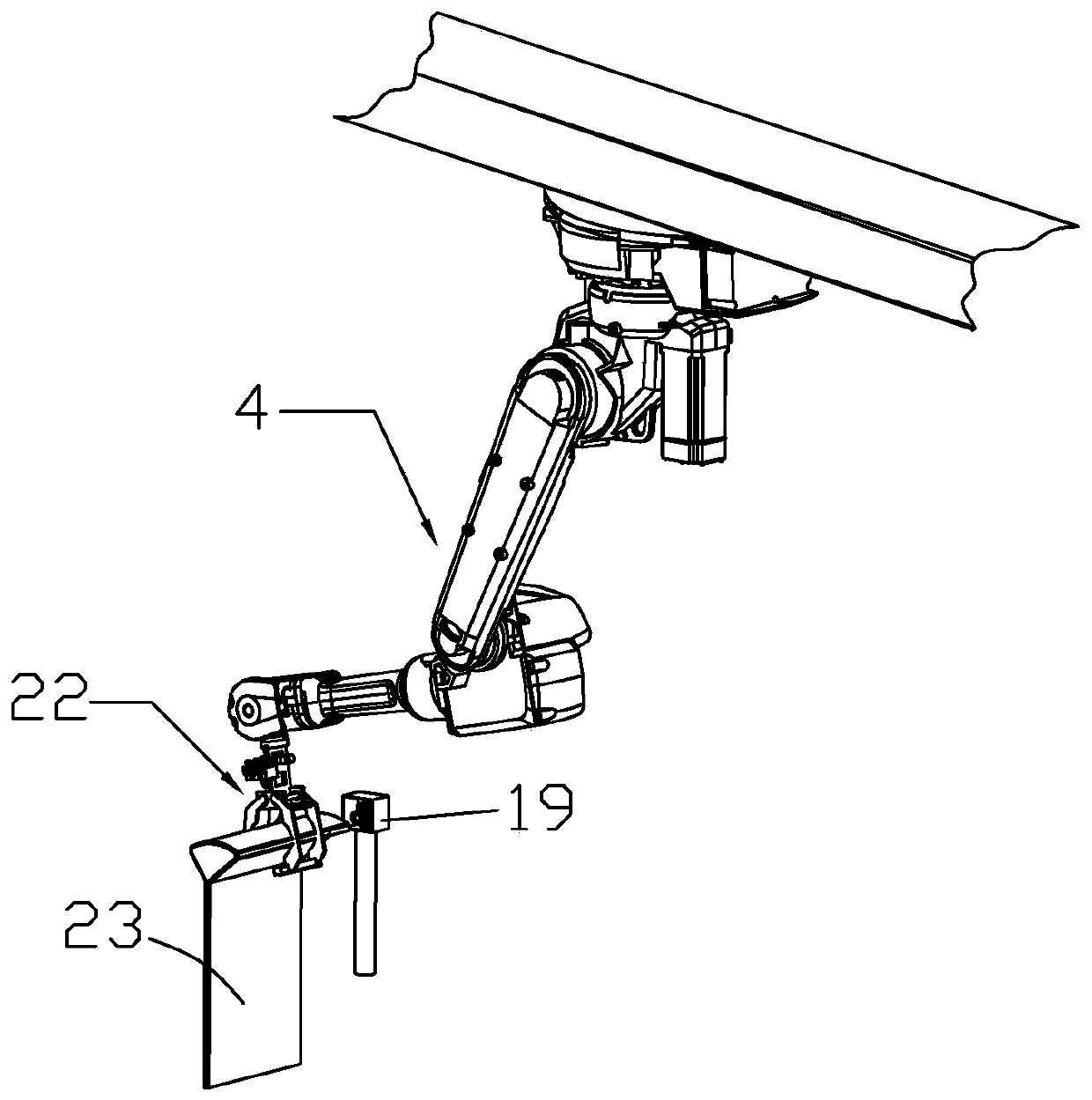 Full-automatic valve bag packaging and stacking production line